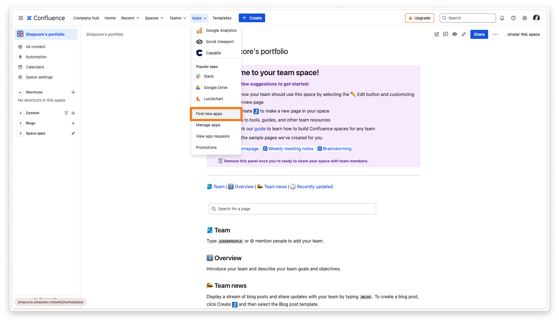 How to install HubSpot for confluence Annotated.webp