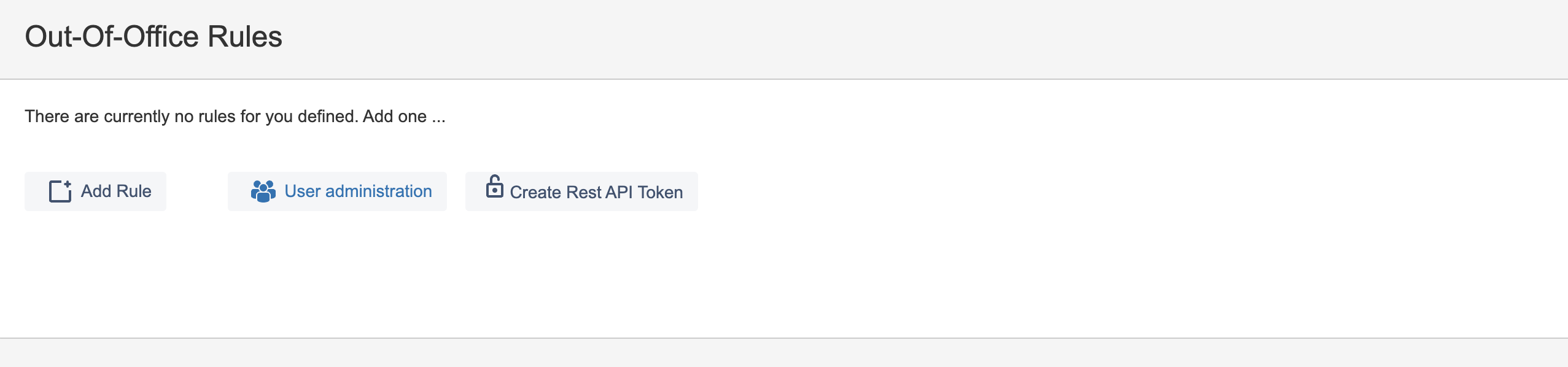 API Token creation button