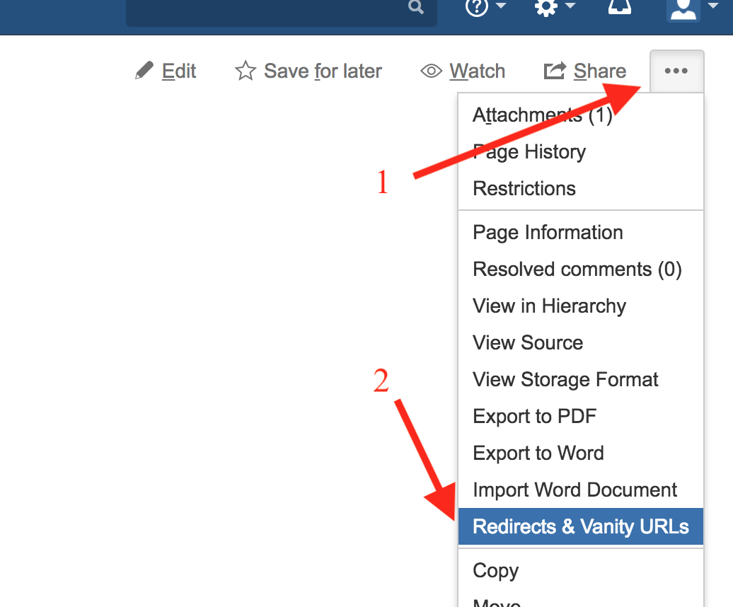 Editing URL Mappings on Confluence Pages - Redirects and Vanity URLs
