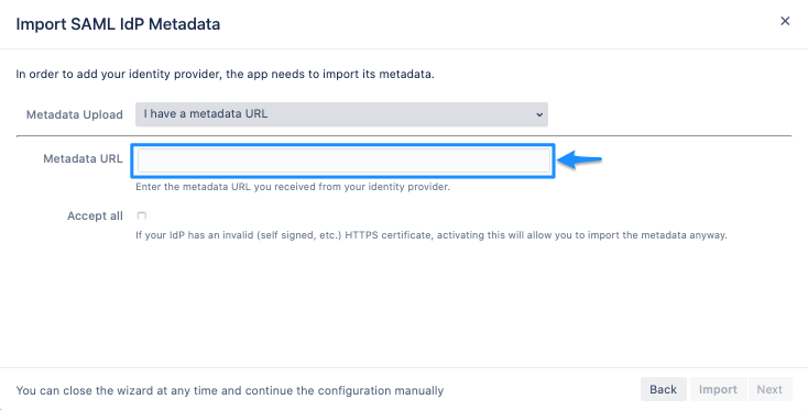 Metadata URL