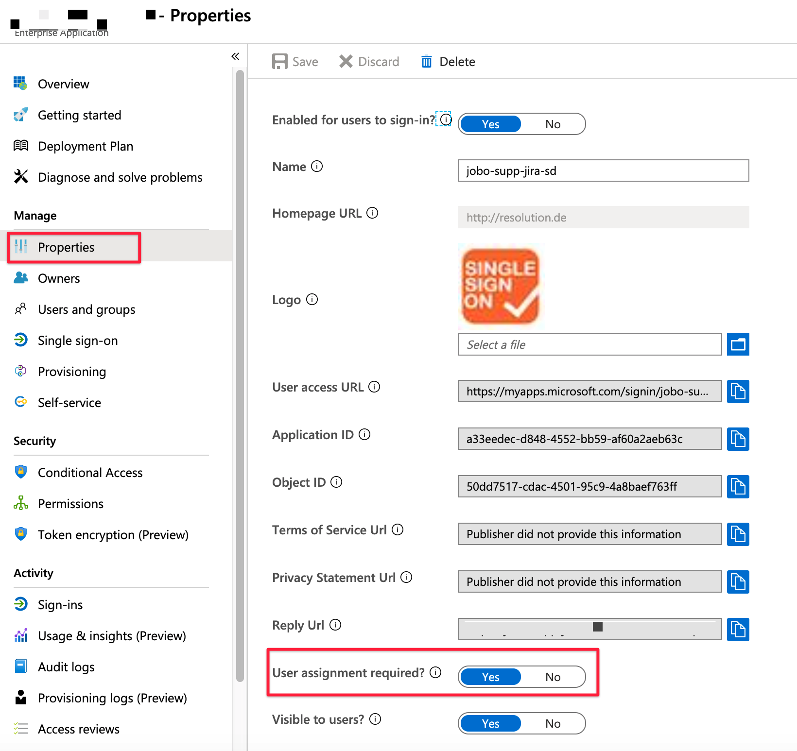 user assignment required enabled - server and data center product