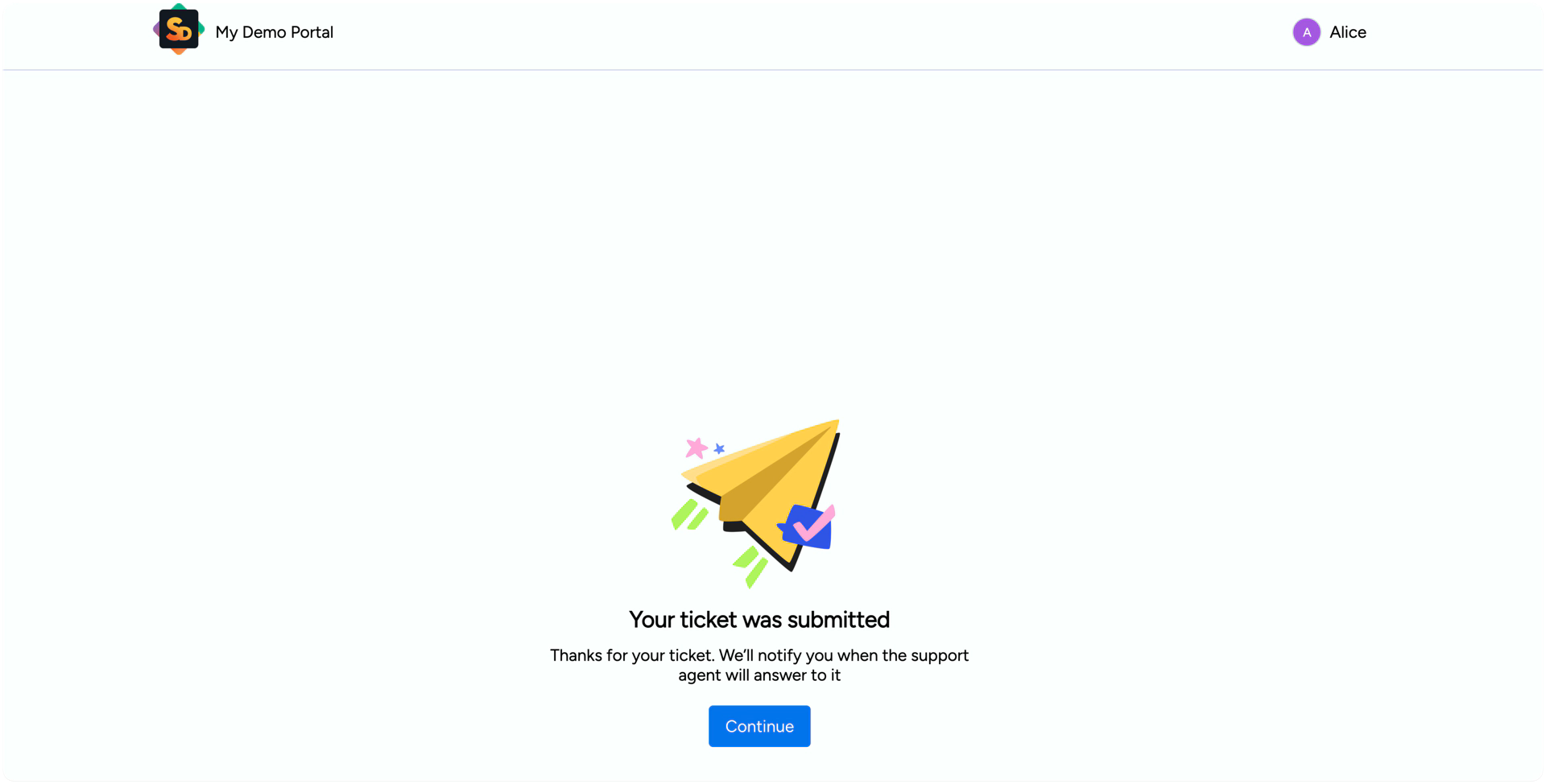 Ticket submitted.webp